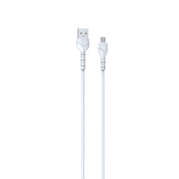 Devia kabel Kintone USB - microUSB 1,0 m 2,1A biały zestaw 30 szt V2