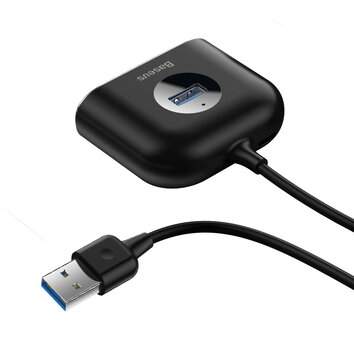 Baseus adapter HUB Square USB 3.0 do 4x USB czarny