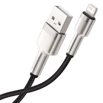 Baseus kabel Cafule Metal USB - Lightning 2,4A 1,0 m czarny