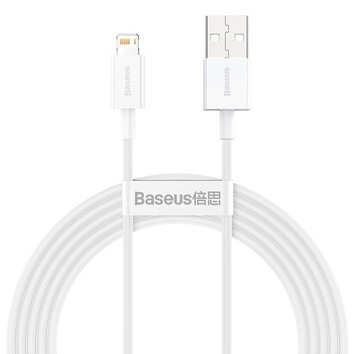 Baseus kabel Superior USB - Lightning 2,0 m 2,4A biały