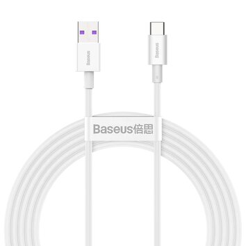 Baseus kabel Superior USB - USB-C 2,0 m biały 66W