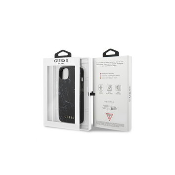 Guess nakładka do iPhone 13 Pro Max 6,7'' GUHCP13XPCUMABK czarne hard case Marble