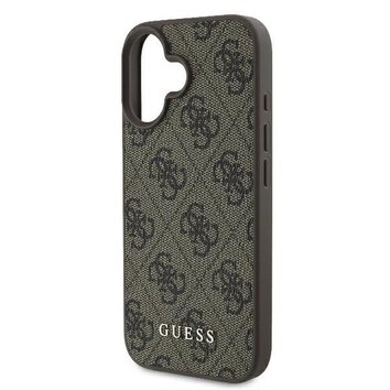 GUESS futerał do IPHONE 16 Plus GUHCP16MG4GFBR (PU 4G Classic) brązowy