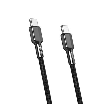 XO kabel NB183B PD USB-C - USB-C 1,0m 60W czarny