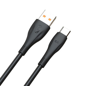 XO kabel NB185 USB - USB-C 1,0m 6A czarny