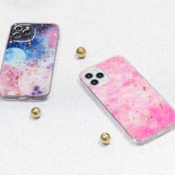 Nakładka Gold Glam do Samsung Galaxy S22 Ultra pink