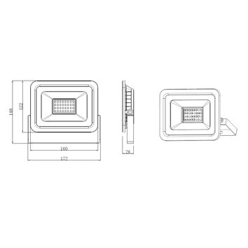 Naświetlacz LED na statywie 2x30W 4500K Forever Light