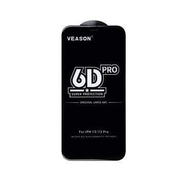 Szkło Hartowane 6D Pro Veason Glass - do Iphone 13 Pro / 14 czarny