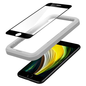 Spigen szkło hartowane ALM GLASS FC do iPhone 7 / 8 / SE 2020 / SE 2022 czarna