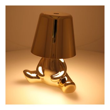 Lampka nocna GOLD MAN Art Deco siedzcy (wzr 7) MLTL