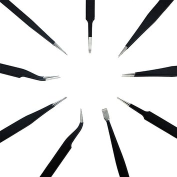 UF-TOOLS - Zestaw pincet ESD-9 (9szt.)