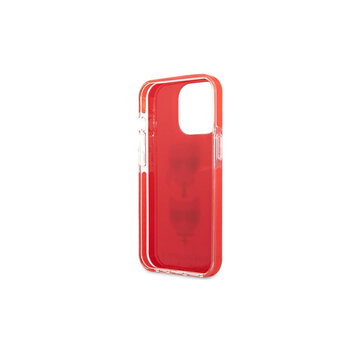 Karl Lagerfeld nakładka do iPhone 13 Pro KLHCP13LTPE2TR czerwona hard case Iconic Karl & Choupette