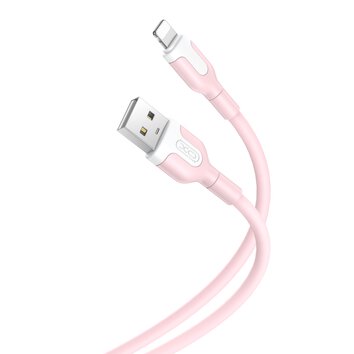 XO kabel NB212 USB - Lightning 1,0 m 2,1A różowy