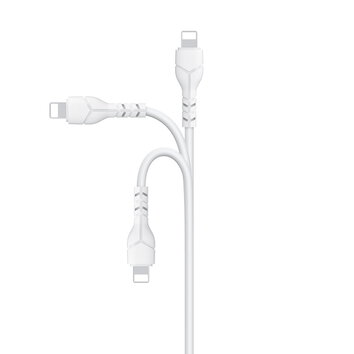 Devia kabel Kintone USB - Lightning 1,0 m 2,1A biały