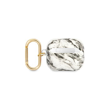 Guess etui do Airpods 3 GUA3HCHMAG szare Marble