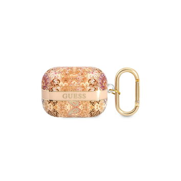 Guess etui do Airpods Pro GUAPHHFLD złote Paisley