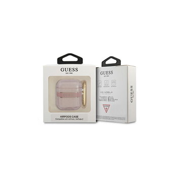 Guess etui do AirPods 1 / 2 GUA2HHTSP różowe Cord Guess etui do AirPods 1 / 2 GUA2HHTSP różowe Cord