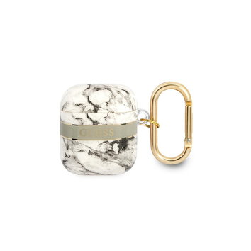 Guess etui do AirPods 1 / 2 GUA2HCHMAG szare Marble