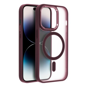 Futera MATTE MAG COVER kompatybilny z MagSafe do IPHONE 13 Pro czerwony