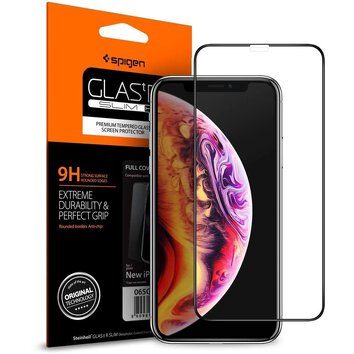 Spigen szkło hartowane Glass FC do iPhone XR / 11 czarne