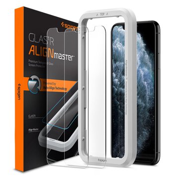 Spigen szkło hartowane Alm Glas.TR Slim 2-Pack do iPhone 11