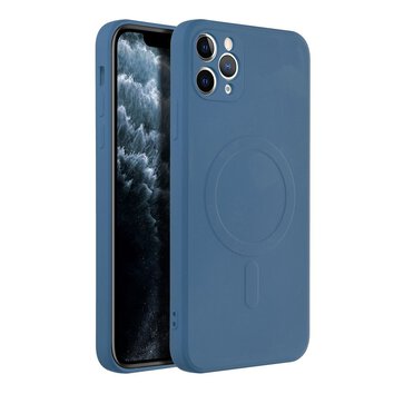 Futera SILICONE MAG COVER kompatybilny z MagSafe do IPHONE 11 Pro Max niebieski