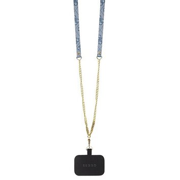GUESS futera do IPHONE 14 Pro GUHCP14LP4TDSCPB (Crossbody 4G Metal Logo) niebieski