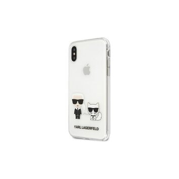 Karl Lagerfeld nakładka do iPhone XS Max  KLHCI65CKTR hardcase PC/TPU IK + Choupette Transparent