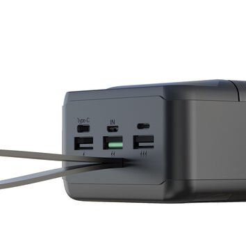 XO Power bank PR160 80000mAh QC22,5W - PD 20W czarny