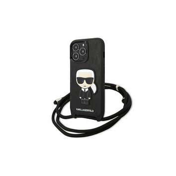 Karl Lagerfeld nakładka do iPhone 13 Pro KLHCP13LCMNIPK czarna hard case Iconic
