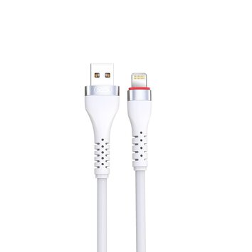 XO kabel NB213 USB - Lightning 1,0 m 2,4A biały
