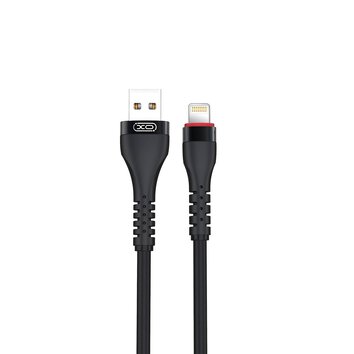 XO kabel NB213 USB - Lightning 1,0 m 2,4A czarny