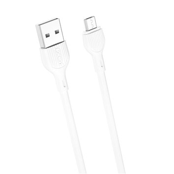 XO kabel NB200 USB - microUSB 2,0m 2.1A biały