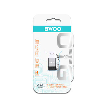 BWOO adapter BZ-38 USB-C - USB szary OTG