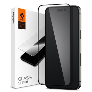 Spigen szkło hartowane  Glass FC do iPhone 14 Pro 6,1" czarna