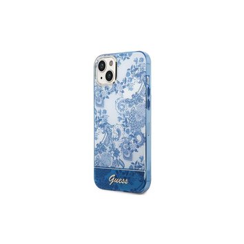 Guess nakładka do iPhone 14 Pro 6,1" GUHCP14LHGPLHB niebieska hardcase Porcelain Collection