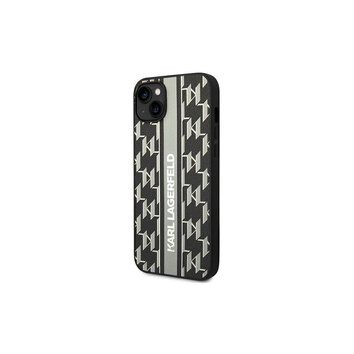 Karl Lagerfeld nakładka do iPhone 14 6,1" KLHCP14SPGKLSKG szara HC PU Monogram Stripe