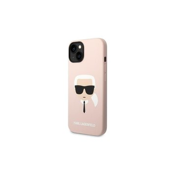 Karl Lagerfeld nakładka do iPhone 14 Plus 6,7" KLHCP14MSLKHLP różowa HC Silicone Karl Head