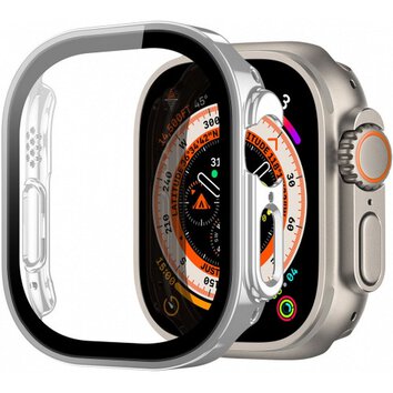 DUX DUCIS futera HAMO ochronny ze szkem do Apple Watch Ultra / Ultra 2 49 mm srebrny