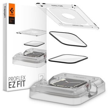 Spigen szkło hybrydowe Proflex "EZ FIT" 2-Pack do Apple Watch 7 / 8 (41 mm)