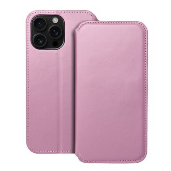 Kabura DUAL POCKET Book do IPHONE 16 Pro Max jasny różowy