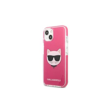 Karl Lagerfeld nakładka do iPhone 13 Pro Max KLHCP13XTPECPI fuksja hard case Iconic Choupette Head