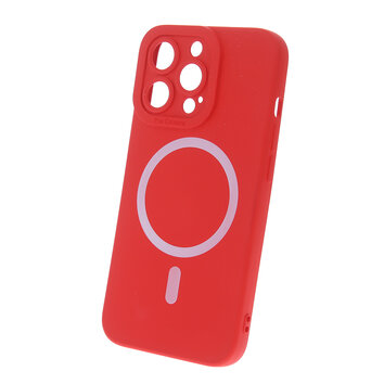 Nakładka Silicon Mag do iPhone 13 Pro Max 6,7" czerwona