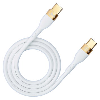 3mk kabel Hyper Silicone USB-C - USB-C 2m 100W biały