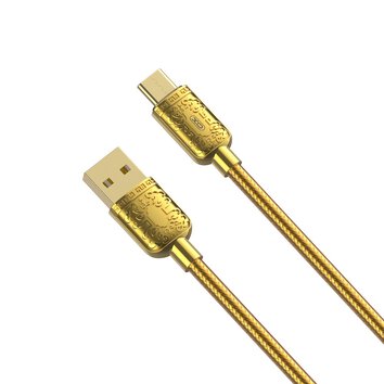XO kabel NB216 USB - USB-C 1,0 m 2,4A złoty