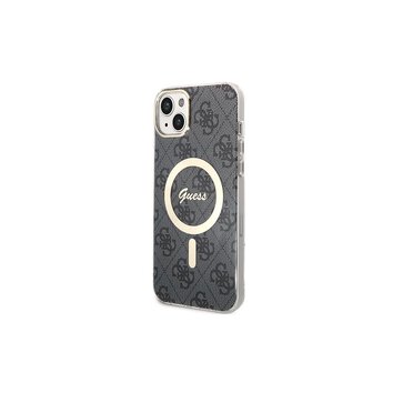 Guess zestaw Nakładka + Ładowarka do iPhone 14 6,1" GUBPP14SH4EACSK czarny BP Magsafe Case + Charger 4G