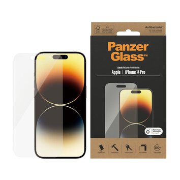 PanzerGlass szkło antybakteryjne Classic Fit do iPhone 14 Pro 6,1"