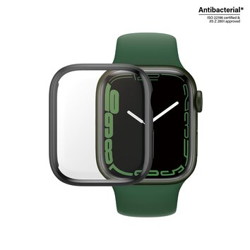 PanzerGlass Full Body szkło hartowane + etui do Apple Watch 7 / 8 (41mm) czarna ramka