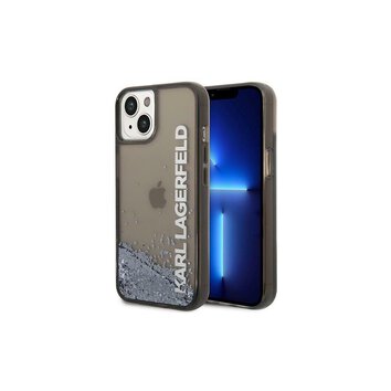 Karl Lagerfeld nakładka do iPhone 14 Pro 6,1" KLHCP14LLCKVK czarna hard case Magsafe Liq Glitter Elong