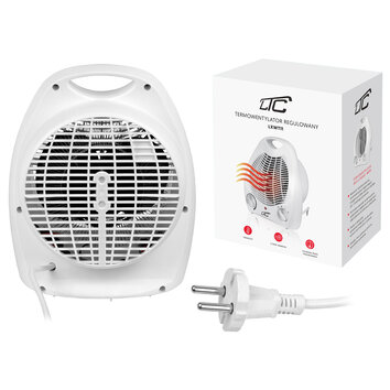 Grzejnik biały - termowentylator LTC REG. 1000/2000W - 230V